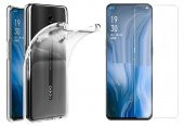 Oppo Reno Zore Süper Silikon Kılıf Kamera Korumalı + Nano Cam - 1
