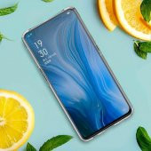 Oppo Reno Zore Süper Silikon Kılıf Kamera Korumalı + Nano Cam - 4