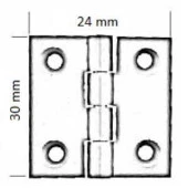 Tavla Menteşesi 24*30mm - 2