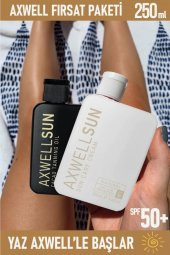 Axwell Premium Leke Karşıtı Güneş Kremi SPF50+ 125ml& Cacao Tannig Bronzlaştırıcı Yağ 125ml - 1