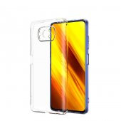 Xiaomi Poco X3 NFC Kılıf Kamera Korumalı Şeffaf Süper Silikon Kapak - 1