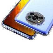 Xiaomi Poco X3 NFC Kılıf Kamera Korumalı Şeffaf Süper Silikon Kapak - 8
