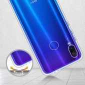 Redmi Note 7 Zore Süper Silikon Kılıf Kamera Korumalı + Cam - 3