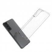 Samsung Galaxy S21 FE Kılıf Şeffaf Süper Silikon Kamera Korumalı - 5