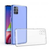 Samsung Galaxy M51 Kılıf Kamera Korumalı Şeffaf Süper Silikon Kapak - 1