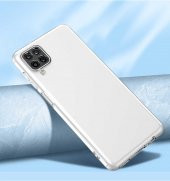 Samsung Galaxy A12 Kılıf Kamera Korumalı Şeffaf Süper Silikon Kapak - 5