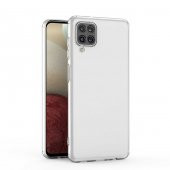 Samsung Galaxy A12 Kılıf Kamera Korumalı Şeffaf Süper Silikon Kapak - 6