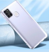 Samsung Galaxy A21S Kılıf Kamera Korumalı Şeffaf Süper Silikon Kapak - 6