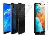 Huawei Y6 2019 (Honor 8A) Kılıf Şeffaf Süper Silikon + Nano Cam - 1