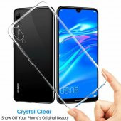 Huawei Y6 2019 (Honor 8A) Kılıf Şeffaf Süper Silikon + 6D Nano Cam - 6