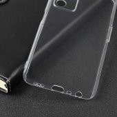 Oppo A55 5G Kılıf Şeffaf Süper Silikon Kapak - 12