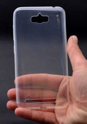 Asus Zenfone Max ZC550KL Kılıf Şeffaf Süper Silikon Kapak - 3
