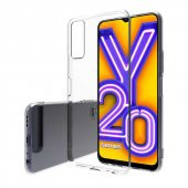 Vivo Y20 Kılıf Şeffaf Süper Silikon Kapak - 12