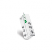 Schneider 6 Çıkışlı Akım Korumalı Priz ve 2 Adet USB Hızlı Şarj Çıkışı, Beyaz PM6U-GR - 1