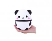 3 Adet Pembe Sevimli Yavaş Yükselen Squishy Panda Oyuncak Çanta Süsü Orta Boy - 2