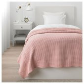 Tek Kişilik Yatak Örtüsü Pembe MeridyenDukkan 150x250 Cm %100 Pamuk Yatak Örtüsü - 3