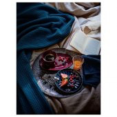 Çift Kişilik Yatak Örtüsü,IKEA Koyu Mavi MeridyenDukkan 230x250 Cm %100 Pamuk Yatak Örtüsü - 4