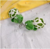 15 Cm Yeşil Kaplumbağa Tosbik Caretta Caretta Peluş Anahtarlık  Hediye - 3