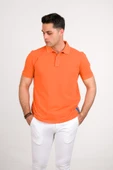 TAŞ YIKAMA REGULAR FİT LACOST KUMAŞ POLO YAKA PAMUKLU ERKEK T-SHİRT - 1