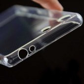 Sony Xperia M5 Kılıf Şeffaf Süper Silikon Kapak - 4