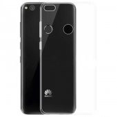 Huawei P8 Lite Kılıf Şeffaf Süper Silikon Kapak - 5