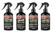 MERTOX ARAÇ ARABA OTOMOBİL OTO TEMİZLİK SETİ ÜRÜNLERİ MOTOR JANT İÇ DETAY TEMİZLEYİCİ VE TORPİDO PARLATICI SÜT 4X500ML - 1