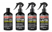 MERTOX ARAÇ ARABA OTOMOBİL OTO TEMİZLİK SETİ ÜRÜNLERİ OTO ŞAMPUANI MOTOR TEMİZLEYİCİ TORPİDO+LASTİK PARLATICI 4X500ML - 1