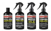 MERTOX ARAÇ ARABA OTOMOBİL OTO TEMİZLİK SETİ ÜRÜNLERİ OTO ŞAMPUANI+MOTOR TEMİZLEYİCİ+HIZLI CİLA+TORPİDO PARLATMA 4X500ML - 1