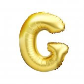 Harf Folyo Balon Büyük Boy Metalik Altın G Harfi Folyo Balon Metalik - 100 cm - 1