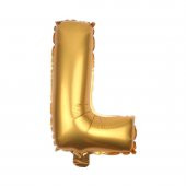 Harf Folyo Balon Büyük Boy Metalik Altın L Harfi Folyo Balon Metalik - 100 cm - 1