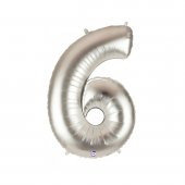 Rakam Folyo Balon Metalik - 6 Yaş Folyo Balon Metalik - 6 Yaş Balonu - 1