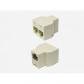 Ethernet Çoklayıcı RJ45 2li Ara Aparat 2 Port ikili Adaptör - 2