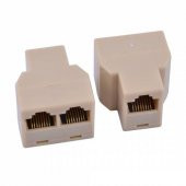 Ethernet Çoklayıcı RJ45 2li Ara Aparat 2 Port ikili Adaptör - 3