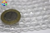 Kristal Kuvars Taşı Faset Kesim Dizi 8mm thumbnail 3