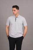 REGULAR FİT FERMUAR DETAYLI  POLO YAKA PAMUKLU ERKEK T-SHİRT - 6