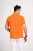 REGULAR FİT FERMUAR DETAYLI  POLO YAKA PAMUKLU ERKEK T-SHİRT - 4