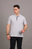 REGULAR FİT FERMUAR DETAYLI  POLO YAKA PAMUKLU ERKEK T-SHİRT - 8