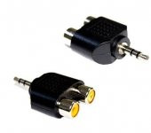 Digielektro 2 Rca Dişi - 3.5mm Stereo Erkek Çevirici Dönüştürücü - 1