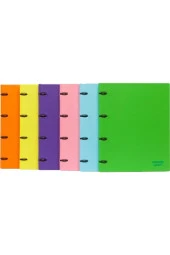 Önder Rainbow Colors A4 4 Halka Öğrenci Klasörü Mor - 1