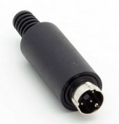 Mini Din Erkek Konnektör - 3 Pin - 1