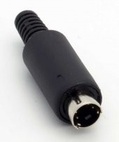 Mini Din Erkek Konnektör - 4 Pin - 1