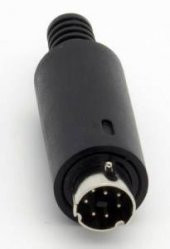 Mini Din Erkek Konnektör - 7 Pin - 1