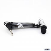 Winex Mıknatıslı Metal Mikrofonlu Kablolu Kulakiçi Kulaklık Gri - 2