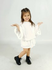 Zeze Melek Beyaz Nakış Elbise - 6