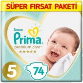 Prima Premium Care 5 Beden Bebek Bezi 74 Adet - 1