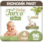 Baby Turco Doğadan 4 Beden Ekonomik 48x2 96 Adet - 1
