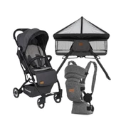 TommyBaby İnci 3 lü Set Kabin Bebek Arabası Katlanır Beşik Kanguru - 1