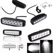 6 Led 18 W Off Road Gündüz Farı Sis Farı Yayıcı Delici Off Road Farı - 5