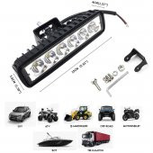 NKT GROUP Sis Lambası 18 Watt Ultra Güçlü Gündüz Ledi 6 Ledli Off Road Sis 12/24 V - 3