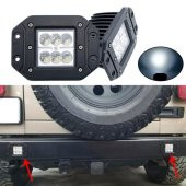 6 Led 18 W Beyaz Gömme Kabin Lambası Off Road Çalışma Sis Lambası - 8
